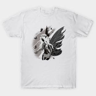 dark skeleton fairy fantasy T-Shirt